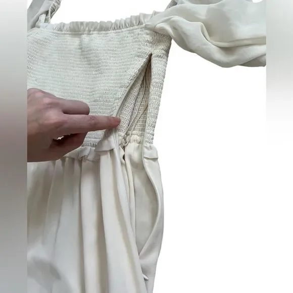 Aritzia Wilfred Tempest Dress in Light Birch size small - Picture 5 of 14